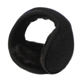 Men's Unisex Foldable Wool Ear Warmer Winter Fleece Back Neck Earmuffs