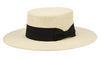Straw Wide Flat Brim Beach Sun Hats for Women Men Summer Fedora Boater Hat