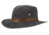 Men and Women's Outdoor Cotton Canvas Safari Fedora Hats With Faux Leather Band