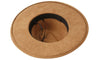 Wide Flat Brim Fedora Hat Women Suede Panama Rancher Hat