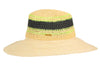 natural two tone straw fedora sun hat