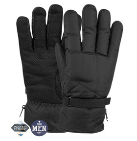 Men's Waterproof Ski Gloves with Sherpa Lining