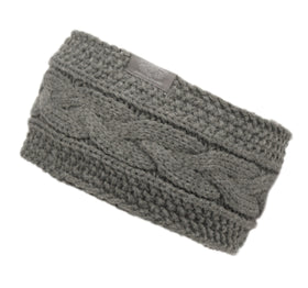 Women Ear Warmer Headband Winter Warm Fuzzy Cable Knit Headwrap Sherpa lined