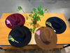 Woman's Wool Felt Fashion Fedora Hat with Flower