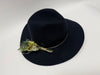 Woman's Wool Felt Fashion Fedora Hat with Flower