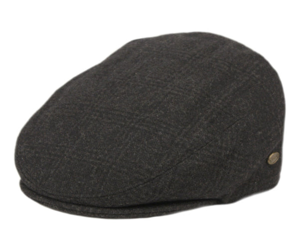 Men's Plaid Herringbone Wool Tweed Newsboy Ivy Cap Gatsby Golf Flat Hat