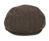 Men's Plaid Herringbone Wool Tweed Newsboy Ivy Cap Gatsby Golf Flat Hat