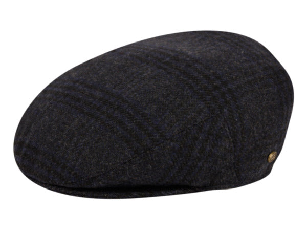 Men's Plaid Herringbone Wool Tweed Newsboy Ivy Cap Gatsby Golf Flat Hat