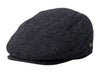 Herringbone Men's Wool Tweed Newsboy Ivy Cap Gatsby Golf Flat Hat