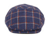 Men's 5 Panel Plaid Wool Tweed Newsboy Ivy Cap Gatsby Golf Flat Hat