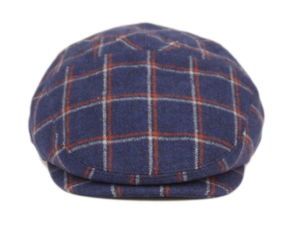 Men's 5 Panel Plaid Wool Tweed Newsboy Ivy Cap Gatsby Golf Flat Hat