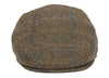 Wool Tweed Men's Plaid Herringbone Newsboy Ivy Cap Gatsby Golf Flat Hat