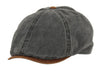 Men's Leather Brim Cotton Duckbill Ivy Newsboy Cap Gatsby Hat Cabbie Cap