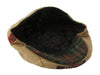 Herringbone Check Patch Men's Wool Tweed Newsboy Ivy Cap Gatsby Golf Flat Hat