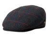 Wool Tweed Men's Plaid Herringbone Newsboy Ivy Cap Gatsby Golf Flat Hat