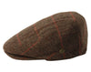 Wool Tweed Men's Plaid Herringbone Newsboy Ivy Cap Gatsby Golf Flat Hat