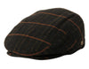 Wool Tweed Men's Plaid Herringbone Newsboy Ivy Cap Gatsby Golf Flat Hat