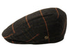 Wool Tweed Men's Plaid Herringbone Newsboy Ivy Cap Gatsby Golf Flat Hat