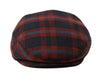 Men's Plaid Herringbone Wool Tweed Newsboy Ivy Cap Gatsby Golf Flat Hat