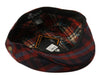 Men's Plaid Herringbone Wool Tweed Newsboy Ivy Cap Gatsby Golf Flat Hat