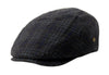 Men's 5 Panel Plaid Wool Tweed Newsboy Ivy Cap Gatsby Golf Flat Hat