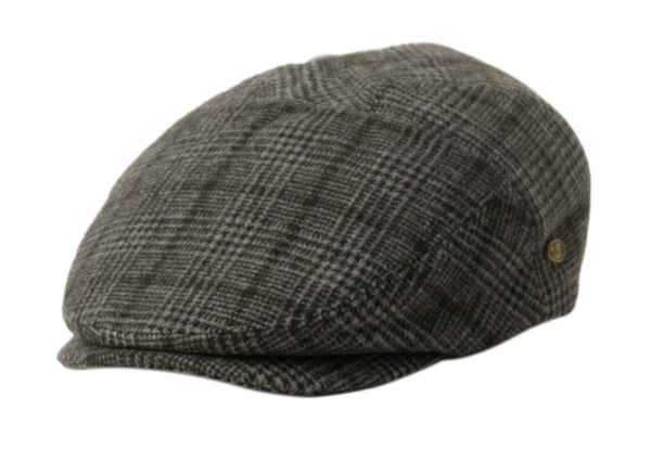 Men's 5 Panel Plaid Wool Tweed Newsboy Ivy Cap Gatsby Golf Flat Hat