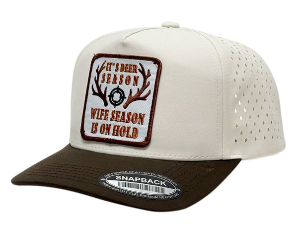 It's Deer Season Patch Trucker Hat Waterproof Laser Snapback Cap