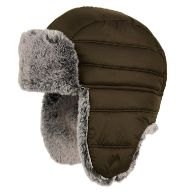 Kids Fur Trapper Winter Hat Warm Ski Snow Earflap Cap