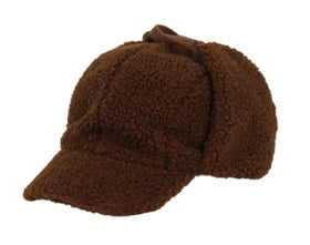 Soft Warm Sherpa Fur Cap Kids Winter Hat with Adjustable Ear Flap