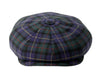 Men's Plaid Wool Blend Tweed Herringbone Newsboy Ivy Cap Snap Brim Gatsby Hat