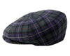 Men's Plaid Wool Blend Tweed Herringbone Newsboy Ivy Cap Snap Brim Gatsby Hat