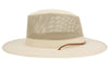 Outdoor Safari Hats With Mesh Crown & Leather Chin Cord