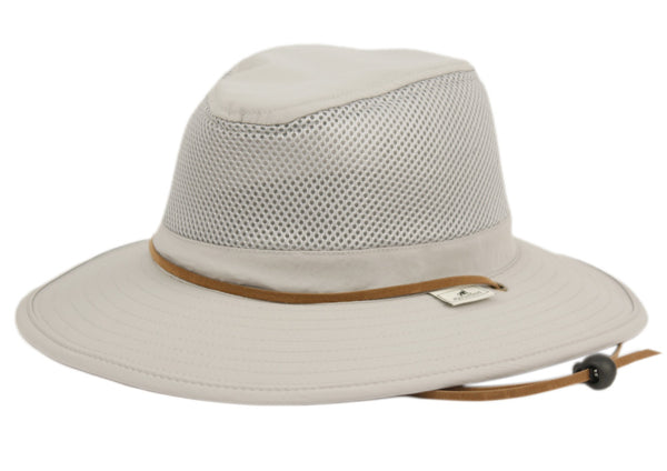 Outdoor Safari Hat With Mesh Crown & Chin Cord Strap