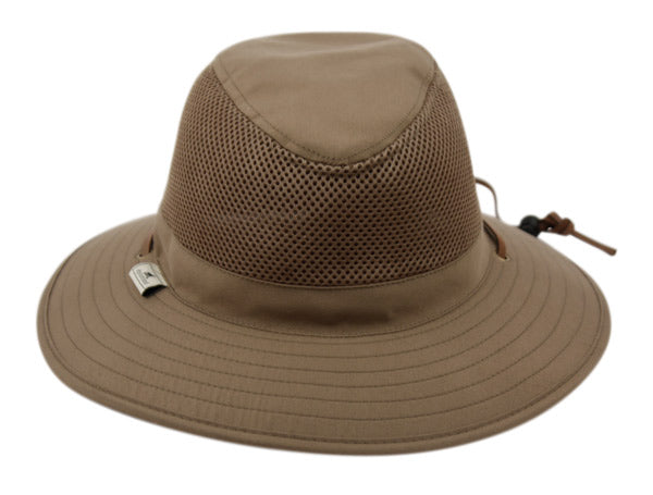 Outdoor Safari Hat With Mesh Crown & Chin Cord Strap