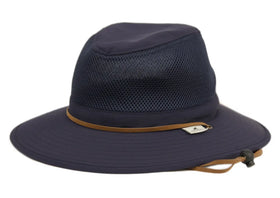 Man and Woman's Outdoor Safari Hat With Mesh Crown & Chin Cord Strap