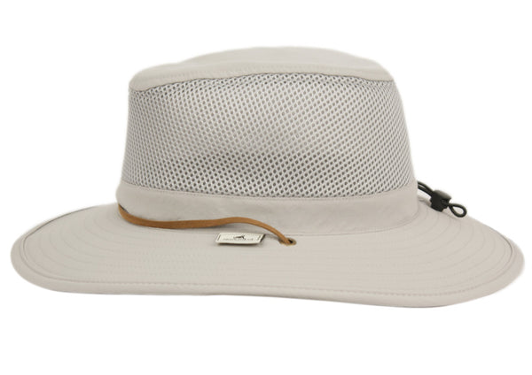 Outdoor Safari Hat With Mesh Crown & Chin Cord Strap