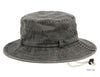 Man and Woman's Washed Cotton Bucket Sun Hat With Chin Cord Strap