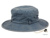 Man and Woman's Washed Cotton Bucket Sun Hat With Chin Cord Strap