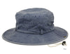 Man and Woman's Washed Cotton Bucket Sun Hat With Chin Cord Strap