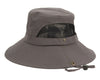 Partial Mesh Outdoor Bucket Hat with Folding Sides