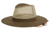 Men and Women's Outdoor Safari Hat With Mesh Crown And Adjustable Chin Cord Strap