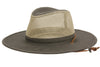 Men and Women's Outdoor Safari Hat With Mesh Crown And Adjustable Chin Cord Strap