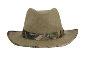 Outdoor Cotton Safari Hats With Fabric Band And Brim Edge