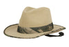 Outdoor Cotton Safari Hats With Fabric Band And Brim Edge