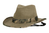 Outdoor Cotton Safari Hats With Fabric Band And Brim Edge