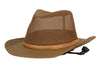 Men and Women's Outdoor Safari Hats With Mesh Crown & Braid Band