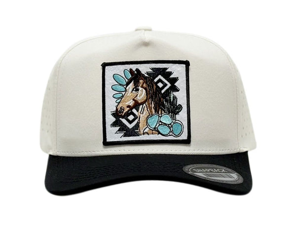 Pony Patch Trucker Hat Waterproof Laser Snapback Cap