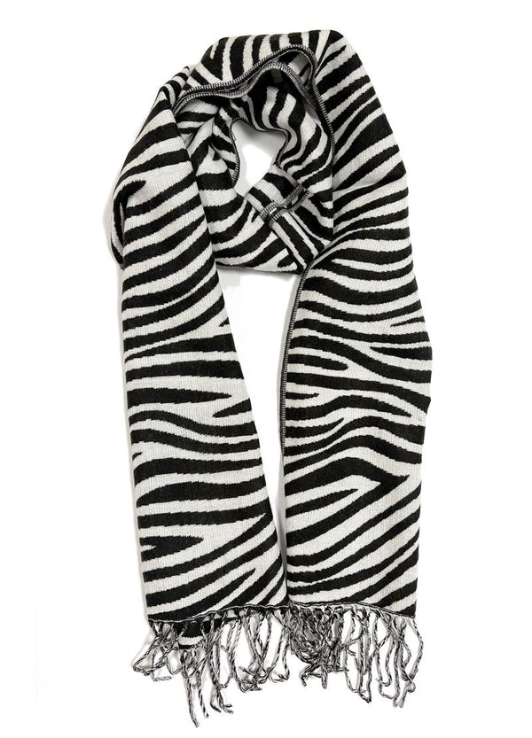 Soft Long Cashmere Feel Leopard Scarf Women Winter Worm Scarves