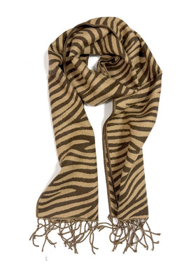 Soft Long Cashmere Feel Leopard Scarf Women Winter Worm Scarves