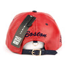 Boston Faux Leather Baseball City Cap with Snake Faux Leather Flat Brim